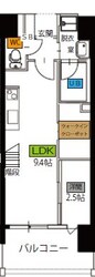 千代県庁口駅 徒歩14分 6階の物件間取画像